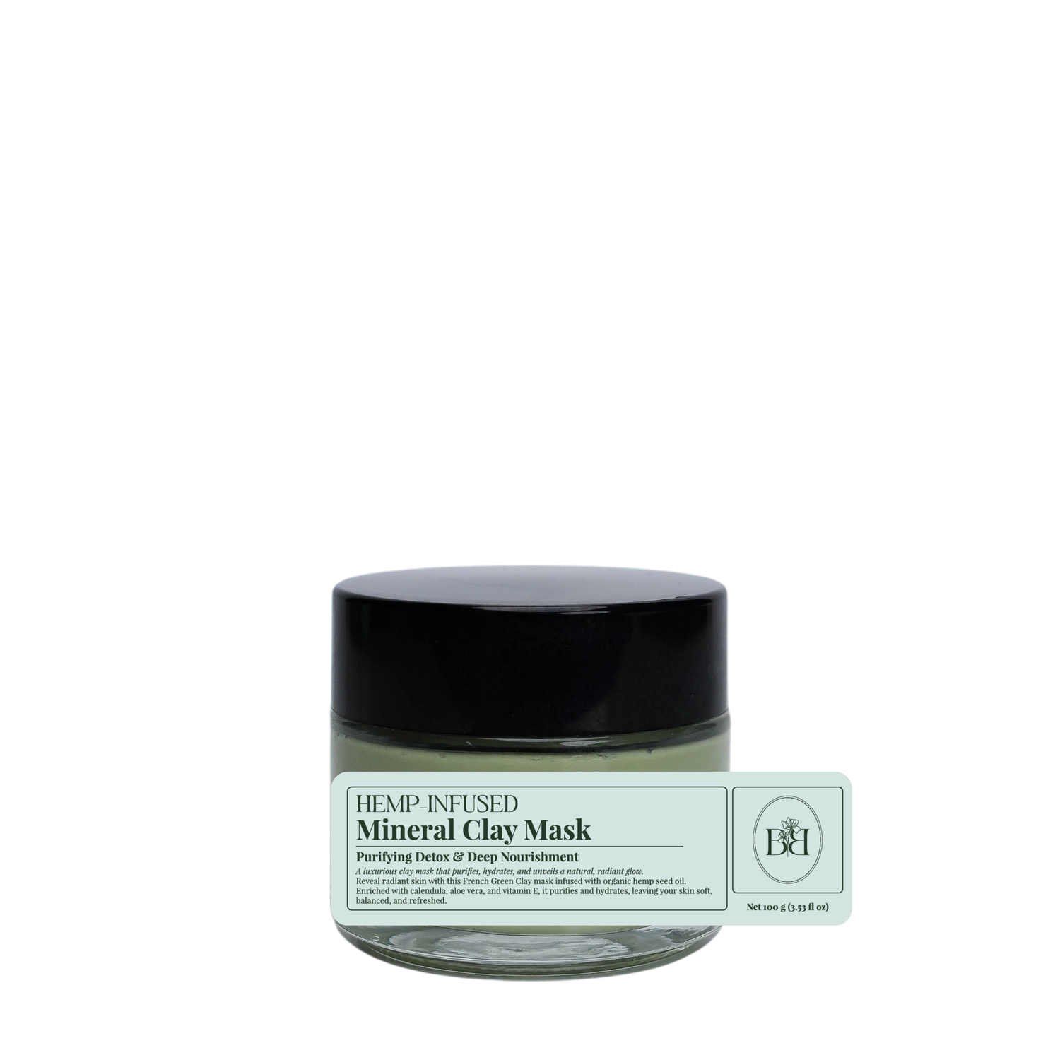 Hemp-Infused Mineral Clay Mask